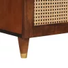Széf Barna 80 x 33.5 x 75 cm Kanna és tömör mango fa