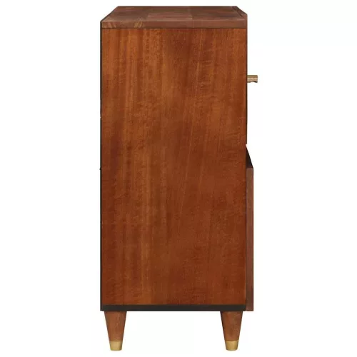 Széf Barna 80 x 33.5 x 75 cm Kanna és tömör mango fa