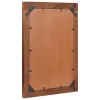 Tükör barna és ezüst 50 x 70 cm Szilárd mangófűrész áru, üveg