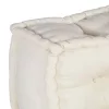 Krém szövet moduláris puff 70x70x54