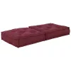 Maroon szövet moduláris puff 70x70x36