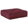 Maroon szövet moduláris puff 70x70x36