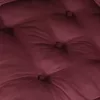 Maroon szövet moduláris puff 70x70x36