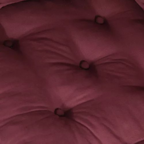 Maroon szövet moduláris puff 70x70x36