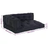 Pallet Sofa Párna Antracit szövet