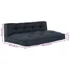 Pallet Sofa Párna Antracit szövet