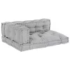 Pallet Sofa Párna Szürke szövet
