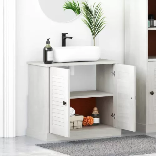 Mosogató Szekrény polcokkal VIGO antik fehér 67.5 x 34 x 59 cm