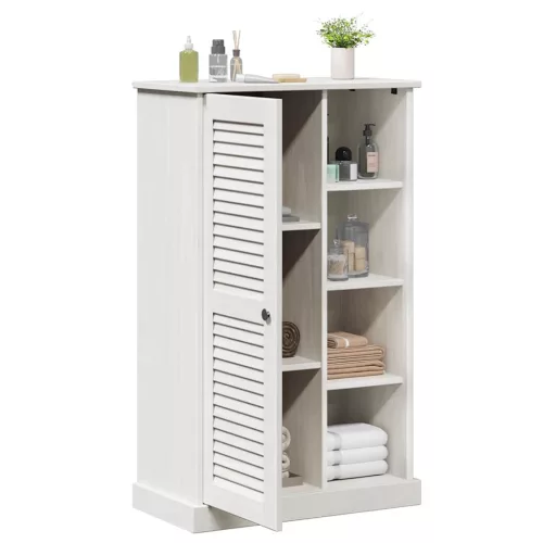 Fürdőszoba Székény VIGO Fehér 67.5 x 34 x 110 cm Tömör fenyőfa