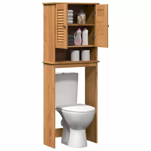 WC Szekrény VIGO mézbarna 60 x 27 x 161 cm Tömör fenyőfa