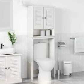   WC Szekrény polcokkal VIGO Fehér 60 x 27 x 161 cm Tömör fenyőfa
