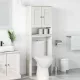 WC Szekrény polcokkal VIGO Fehér 60 x 27 x 161 cm Tömör fenyőfa