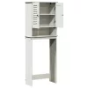 WC Szekrény polcokkal VIGO Fehér 60 x 27 x 161 cm Tömör fenyőfa