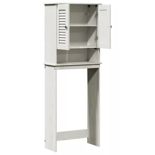 WC Szekrény polcokkal VIGO Fehér 60 x 27 x 161 cm Tömör fenyőfa