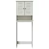 WC Szekrény polcokkal VIGO Fehér 60 x 27 x 161 cm Tömör fenyőfa