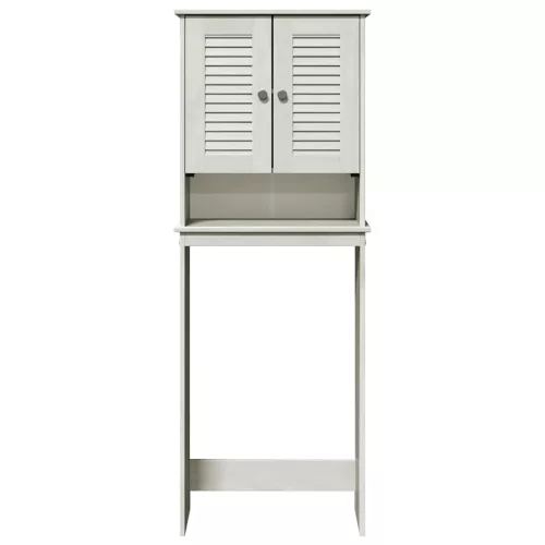WC Szekrény polcokkal VIGO Fehér 60 x 27 x 161 cm Tömör fenyőfa