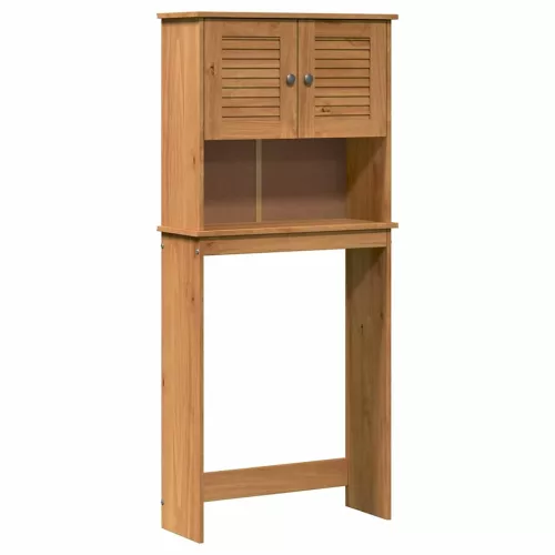 Mosógép Szekrény VIGO mézbarna 72.5 x 27 x 161 cm Tömör fenyőfa