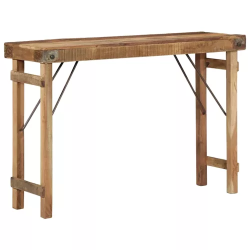 Konzolasztal Barna 110 x 35 x 76 cm Tömör újrahasznosított fa