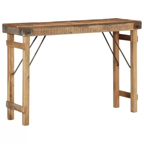 Konzolasztal Barna 110 x 35 x 76 cm Tömör újrahasznosított fa