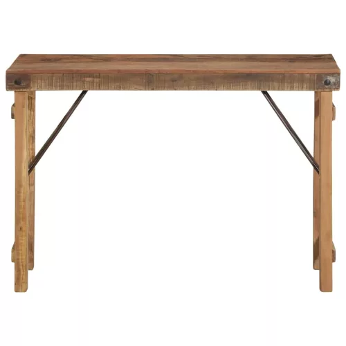 Konzolasztal Barna 110 x 35 x 76 cm Tömör újrahasznosított fa
