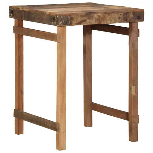 Étkezőasztal Barna 60 x 55 x 76 cm tömör újrahasznosított fa