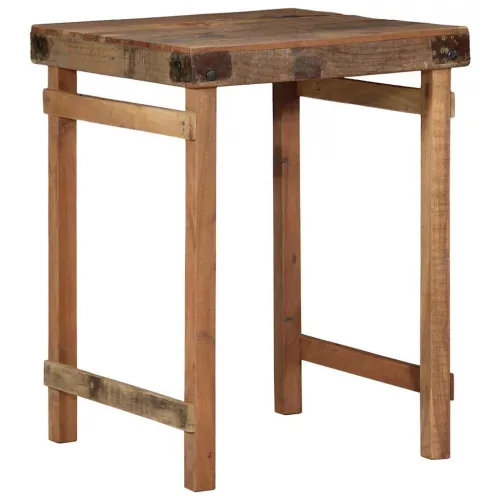 Étkezőasztal Barna 60 x 55 x 76 cm tömör újrahasznosított fa