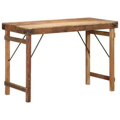 Étkezőasztal Barna 110 x 55 x 76 cm tömör újrahasznosított fa