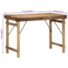 Étkezőasztal Barna 110 x 55 x 76 cm tömör újrahasznosított fa