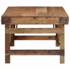 Dohányzóasztal Barna 110 x 55 x 40 cm tömör újrahasznosított fa