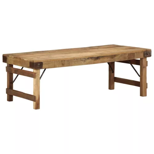 Dohányzóasztal Barna 110 x 55 x 40 cm tömör újrahasznosított fa
