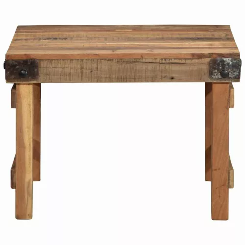 Dohányzóasztal Barna 60 x 55 x 40 cm tömör újrahasznosított fa