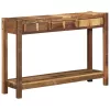Konzolasztal Barna 107 x 33 x 76 cm Tömör újrahasznosított fa