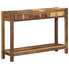   Konzolasztal Barna 107 x 33 x 76 cm Tömör újrahasznosított fa