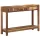Konzolasztal Barna 107 x 33 x 76 cm Tömör újrahasznosított fa