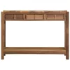 Konzolasztal Barna 107 x 33 x 76 cm Tömör újrahasznosított fa