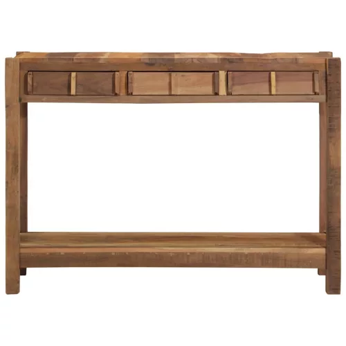 Konzolasztal Barna 107 x 33 x 76 cm Tömör újrahasznosított fa