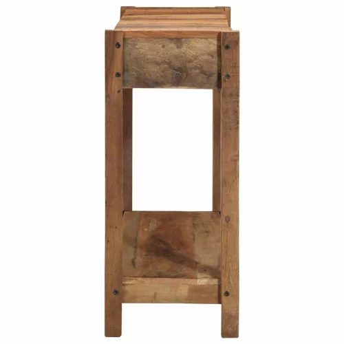 Konzolasztal Barna 107 x 33 x 76 cm Tömör újrahasznosított fa