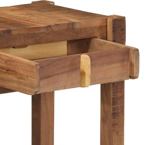 Konzolasztal Barna 107 x 33 x 76 cm Tömör újrahasznosított fa