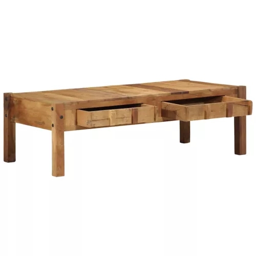Dohányzóasztal Barna 110 x 55 x 35 cm Tömör újrahasznosított fa
