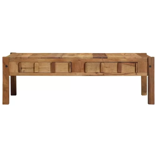 Dohányzóasztal Barna 110 x 55 x 35 cm Tömör újrahasznosított fa