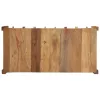 Dohányzóasztal Barna 110 x 55 x 35 cm Tömör újrahasznosított fa