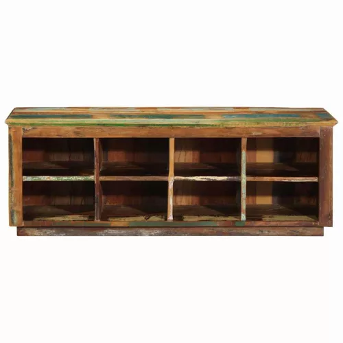 Cipőszekrény Barna 110 x 35 x 40 cm Tömör újrahasznosított fa