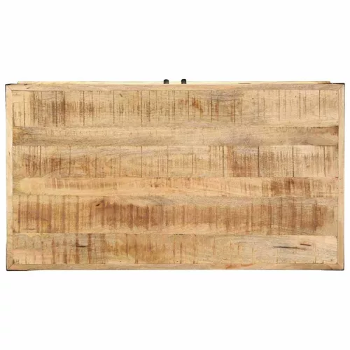Dohányzóasztal fiókkal Barna 90 x 50 x 40 cm Tömör mangófa