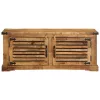 Cipőszekrény tárolóval Barna 110 x 38 x 45 cm Tömör mangófa