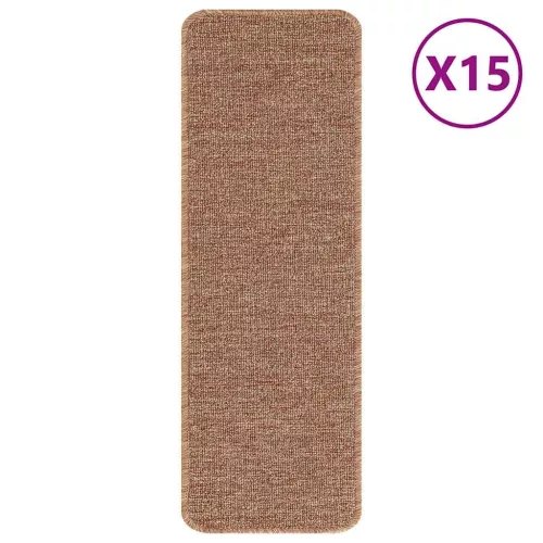 Csúszásmentes Lépcsőszőnyegek 15 pcs Sárga 60 x 25 cm PP