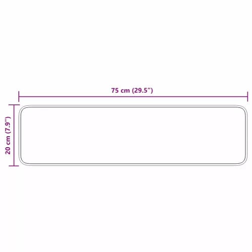 Csúszásmentes Lépcsőszőnyegek 15 pcs Bordó 75 x 20 cm PP
