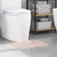 Csúszásgátló Fürdőszőnyeg WC Nyírással Krém 50 x 50 cm PP