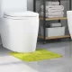 Csúszásgátló Fürdőszőnyeg WC Nyírással Zöld 50 x 50 cm PP