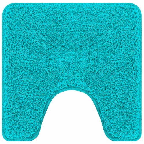 Csúszásgátló Fürdőszőnyeg WC Nyírással Türkiz 50 x 50 cm PP