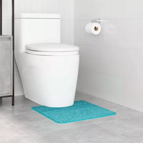 Csúszásgátló Fürdőszőnyeg WC Nyírással Türkiz 50 x 50 cm PP